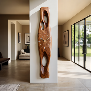 Minimalist Wall Clock Vertical Decor For Living Room