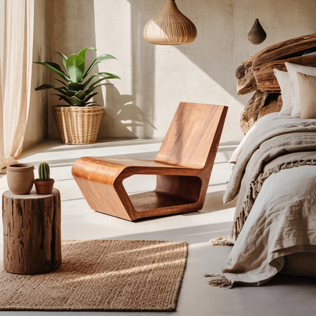 Handcrafted Accent Chair For Bedroom Decor Touch