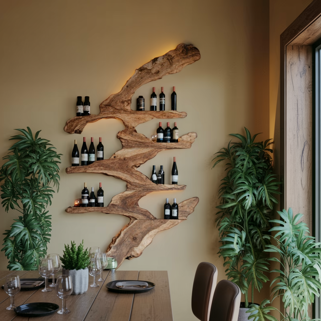 Handcrafted Wine Stand For Kitchen Wine Bottle Rack