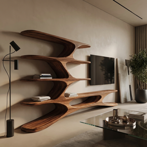 Organic TV Cabinet Branches Design For Contemporary Home Decor