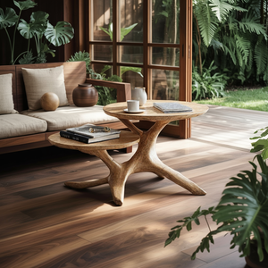 Mid Century Live Edge End Table Entryway Design