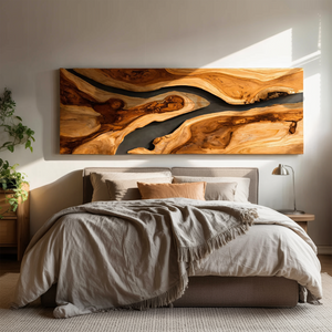 Modern Wall Art Flowing Abstract Design For Living Room