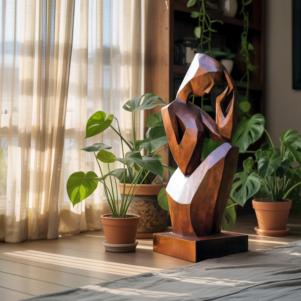 Handcrafted 3D Wood Art For Outdoor Nature Theme Setting