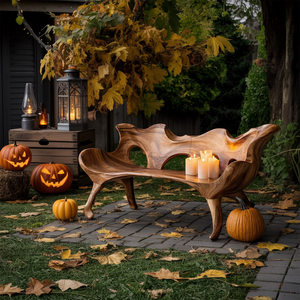 Farmhouse Wooden Bench For Living Room Rustic Furniture Decor