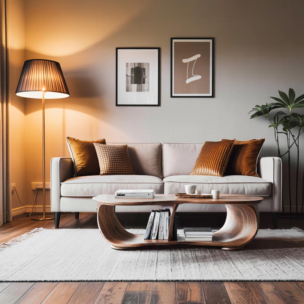 Handcrafted Solid Wood Table For Cozy Interiors