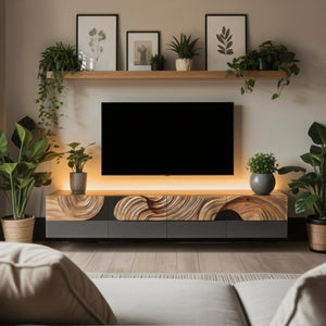 Farmhouse TV Cabinet For Living Room Furniture