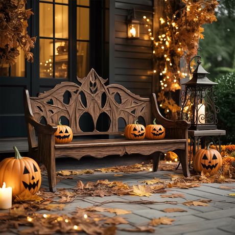 Mid Century Halloween Patio Chair For Spooky Outdoor Design