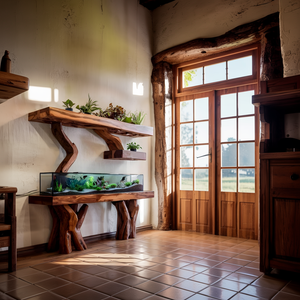 Elegant Aquarium Stand For Stylish Living Space Design