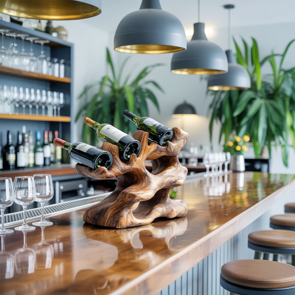 Rustic Wine Rack For Kitchen Island Rustic Feature