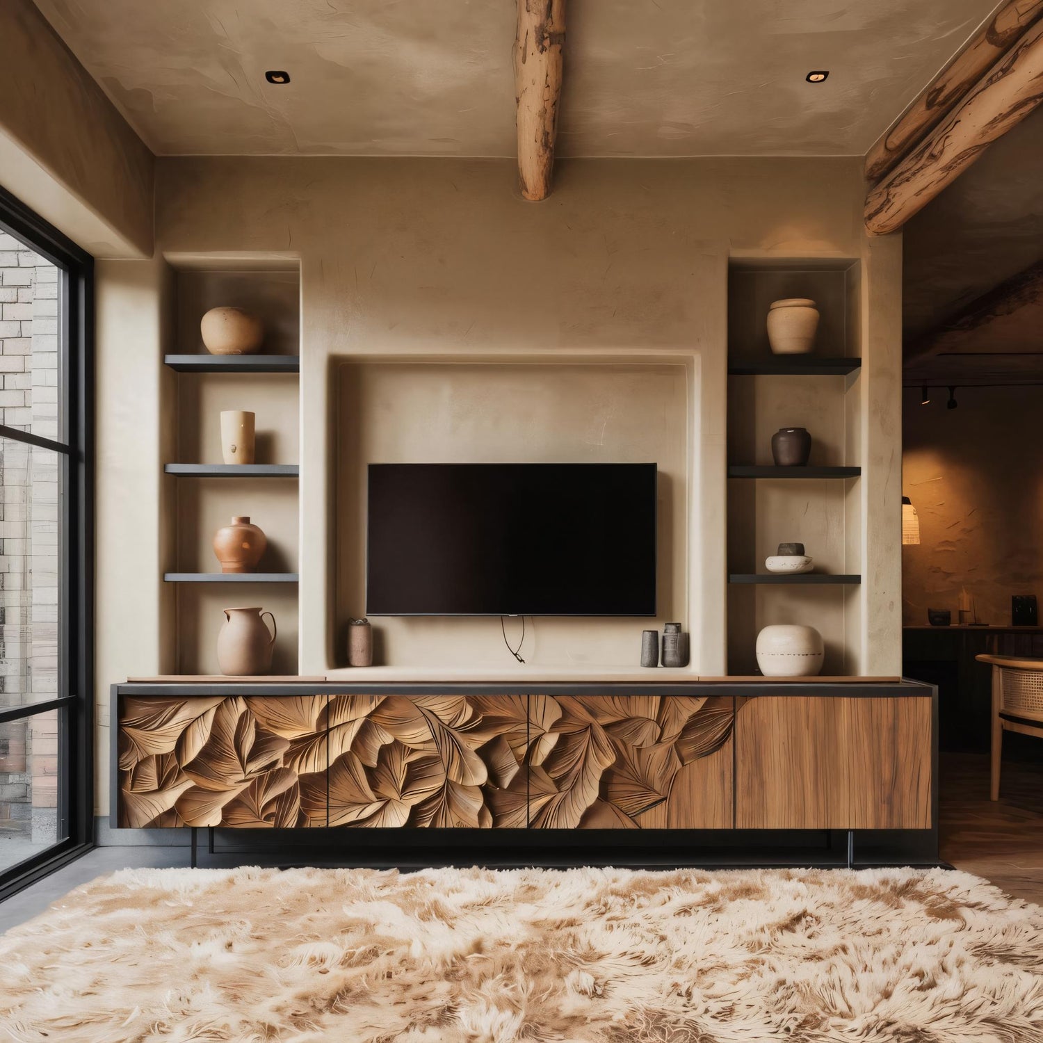 Farmhouse TV Cabinet For Cozy Living Room Design