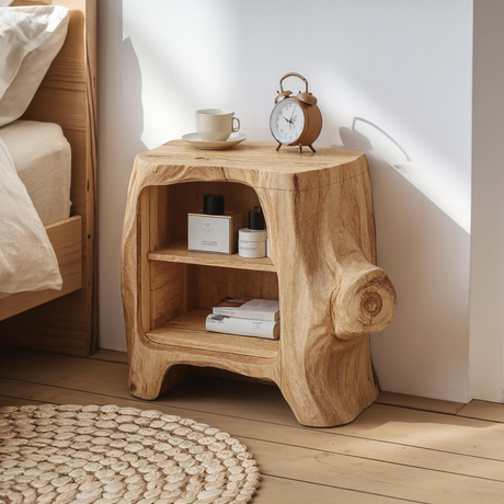 Handcrafted Wooden Nightstand For Unique Bedroom Appeal