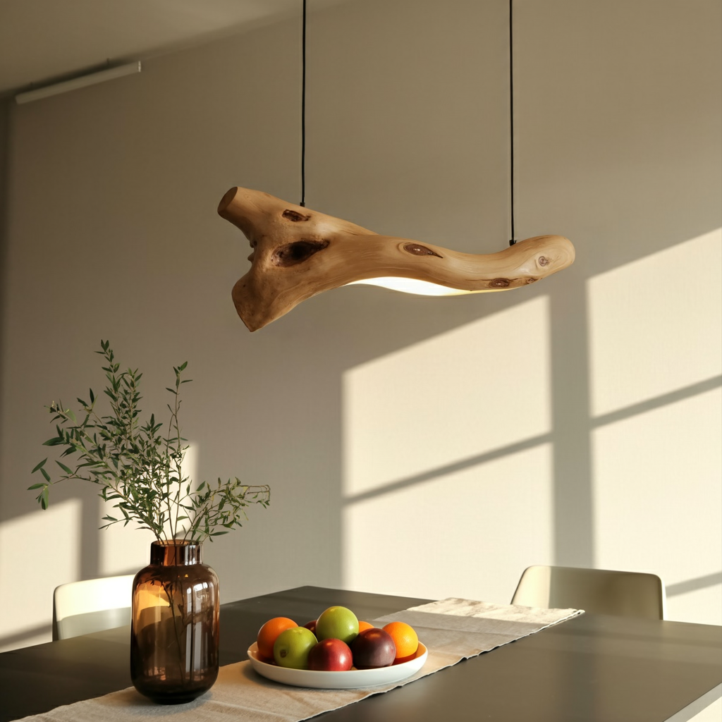 Modern Rustic Pendant Light With Tree Branch Design For Living Room Or Dining