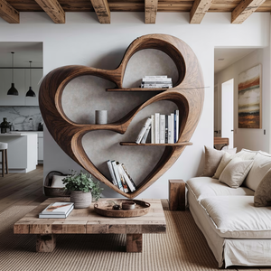 Rustic Live Edge Bookshelf For Cozy Bedroom Appeal