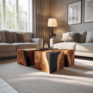 Handcrafted Low Coffee Table For Contemporary Interiors