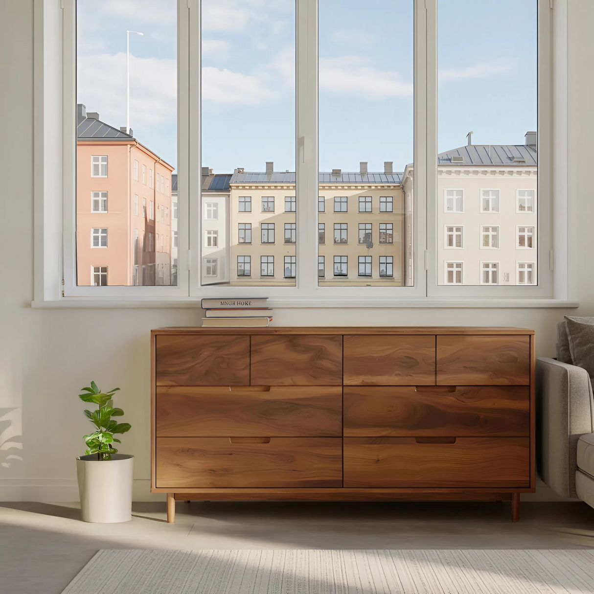 Modern Grain Sideboard For Bedroom Or Living Room