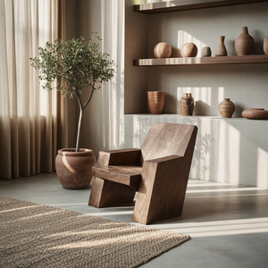 Rustic Accent Chair For Living Room Interior Look