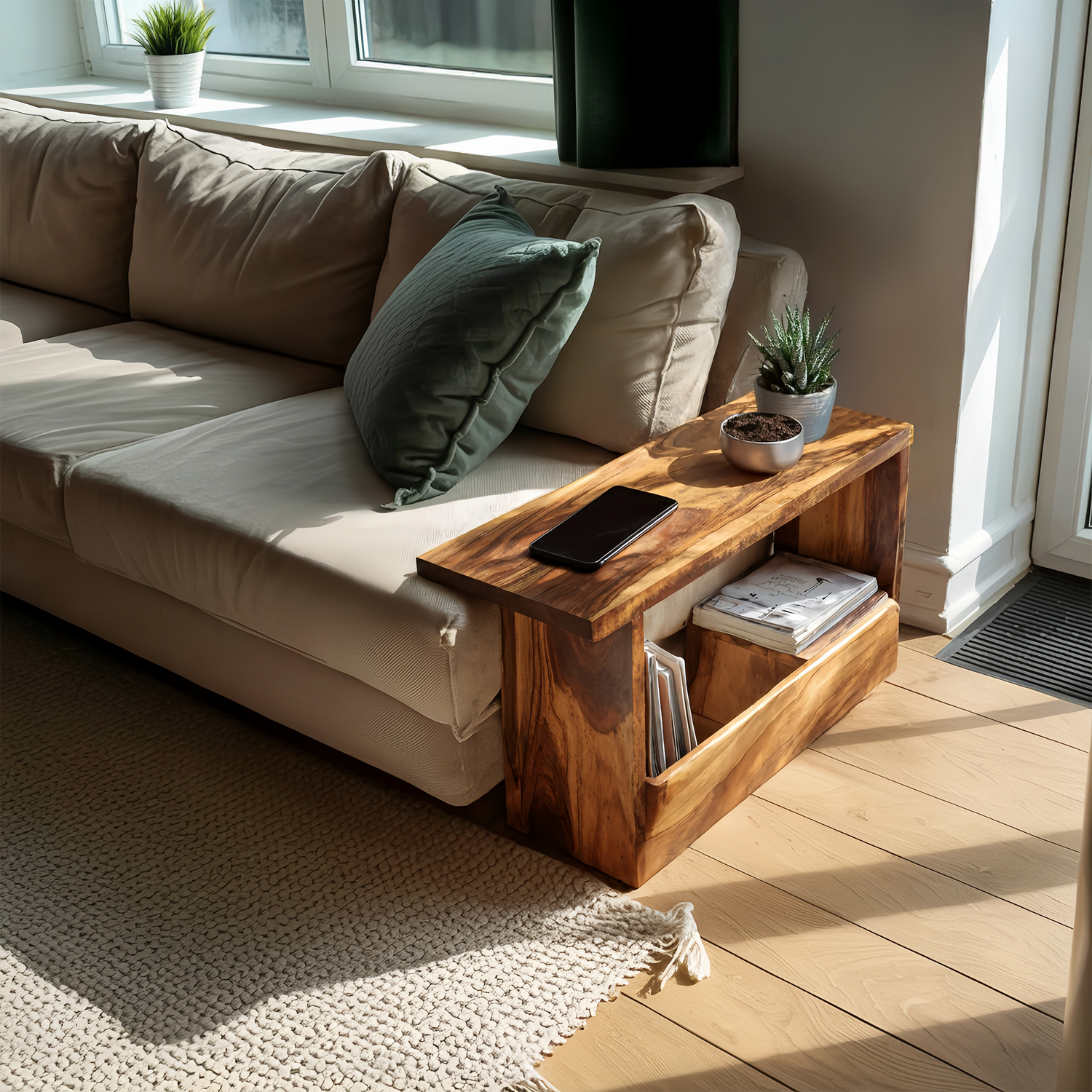Mid Century Modern Side Table For Living Room Design