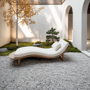 Mid Century Rustic Solid Wood Garden Daybed For Bedroom Furniture