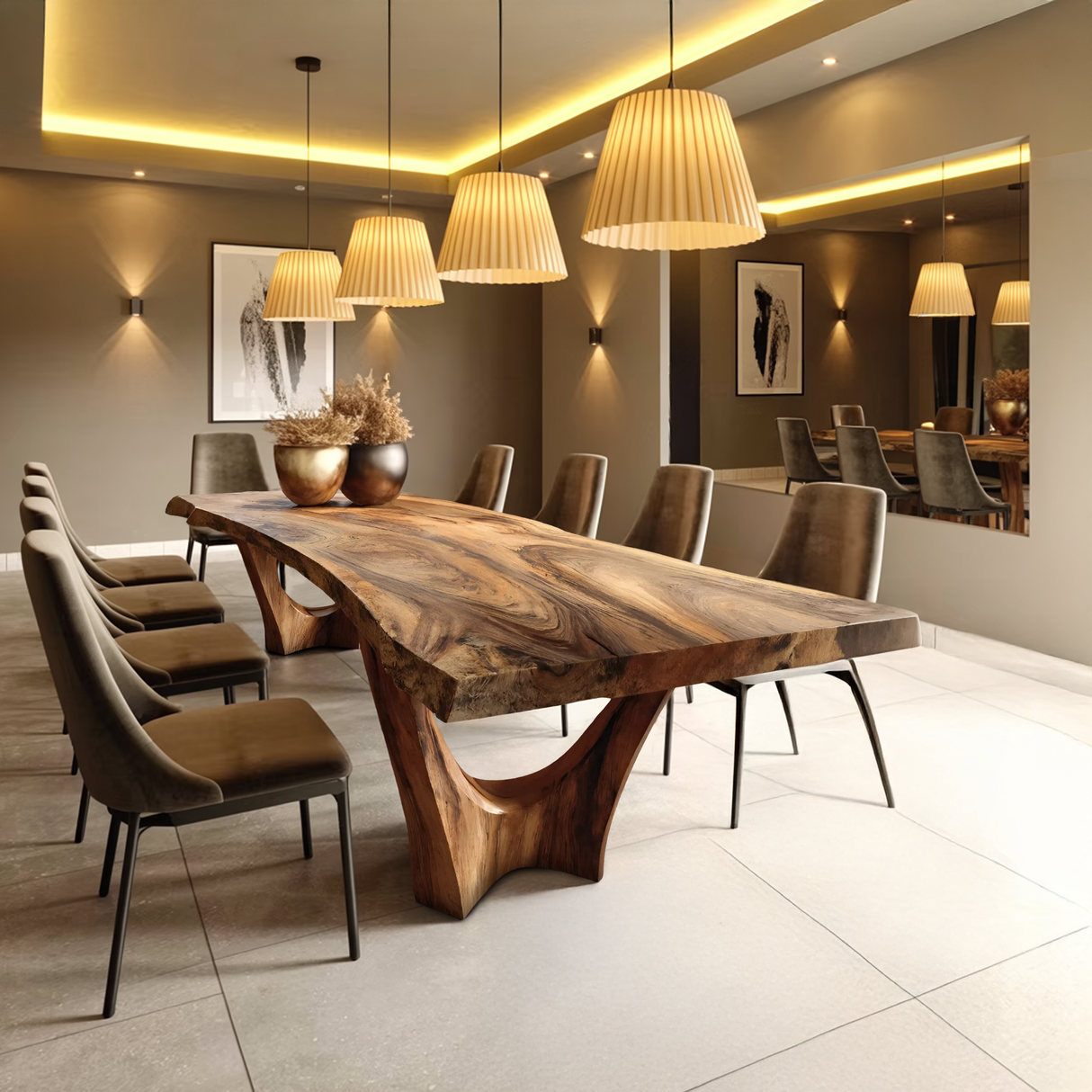 Contemporary Dining Table For Spacious Open-Plan Living Areas