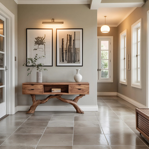 Rustic Solid Wood Dressing Table For Furniture Decor Cozy Style