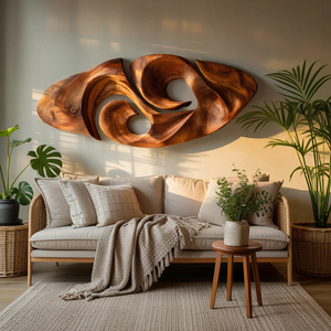 Modern Organic Sculptural Wall Art For Living Room