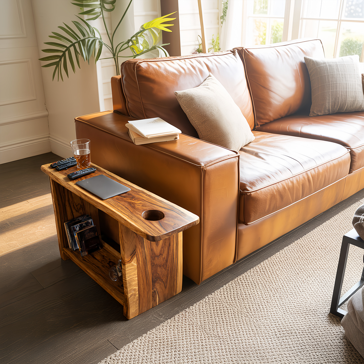 Rustic Farmhouse Side Table For Cozy Living Space