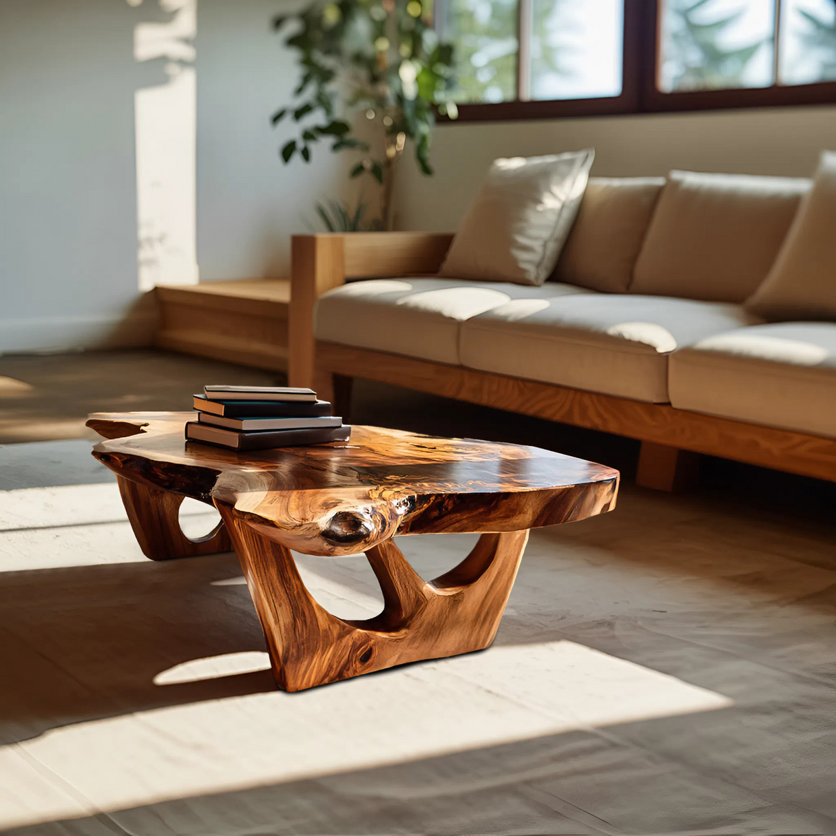 Contemporary Sculptural Coffee Table For Modern Living Room