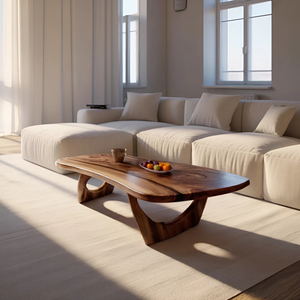 Rustic Solid Wood Coffee Table For Living Room Decor Ideas