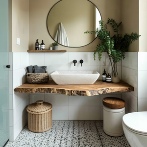 Farmhouse Bathroom Vanity For Natural Furniture Decor