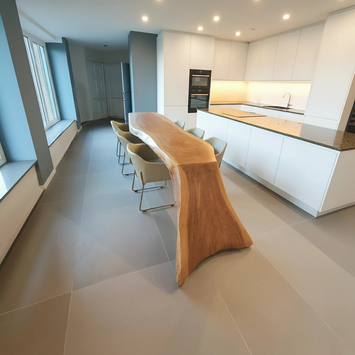 Modern Live Edge Dining Table For Kitchen