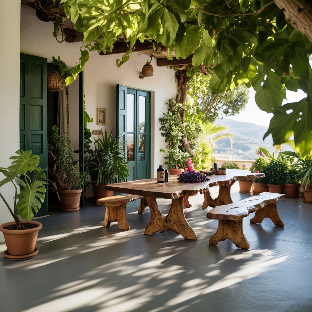 Handcrafted Kitchen Table For Warm Rustic Homes