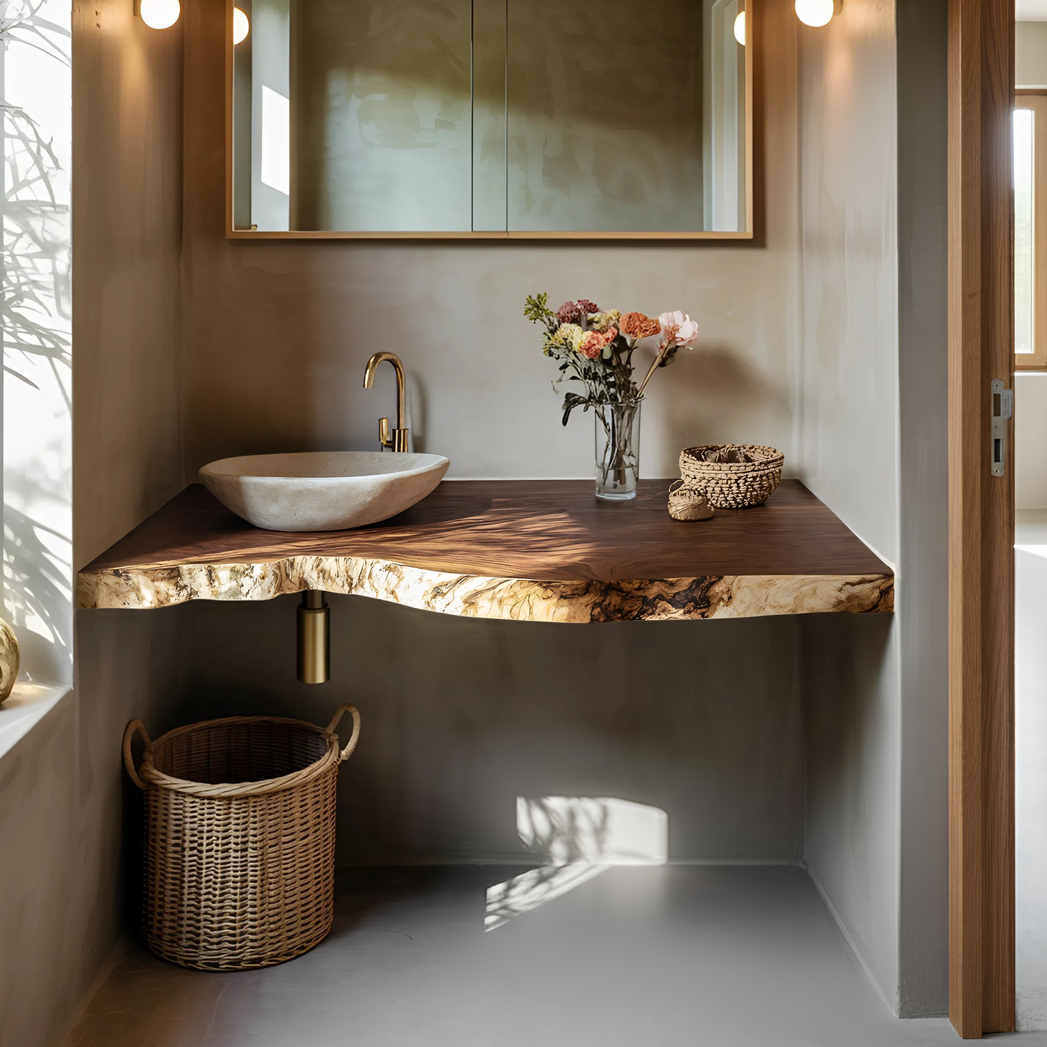 Mid Century Floating Vanity For Stylish Bathroom