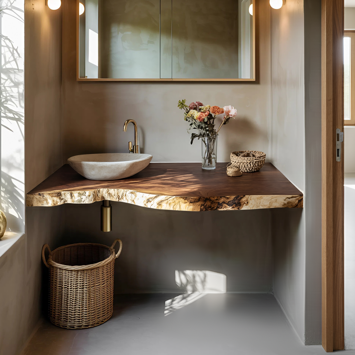 Mid Century Floating Vanity For Stylish Bathroom