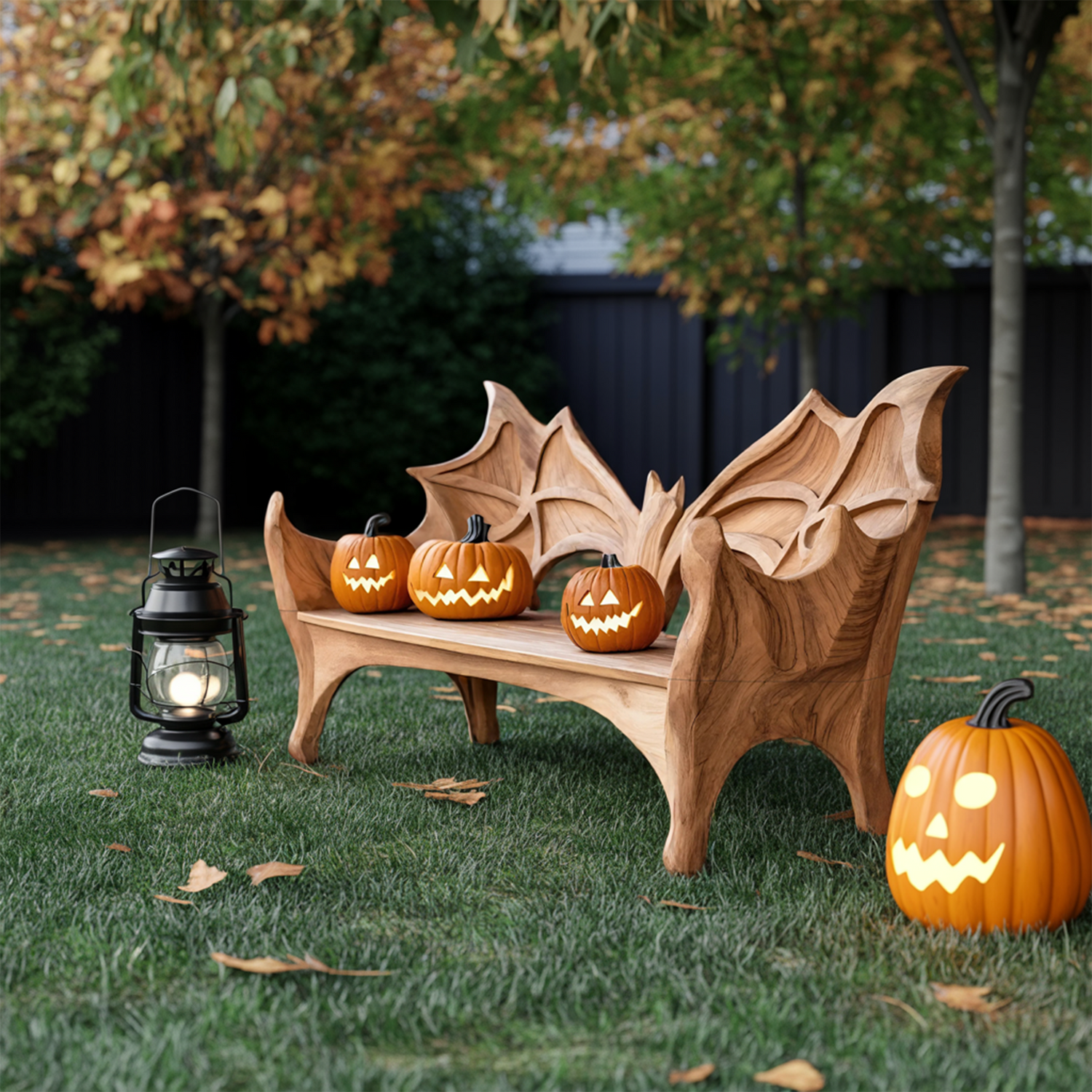 Mid Century Live Edge Outdoor Bench For Patio And Garden Design