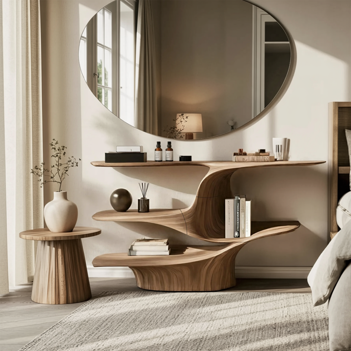 Rustic Live Edge Vanity For Bathroom Design And Storage