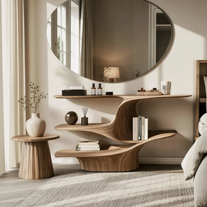 Rustic Live Edge Vanity For Bathroom Design And Storage