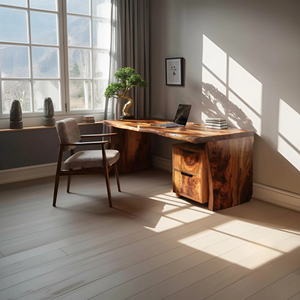 Mid Century Desk Corner Work Desk For Study Area