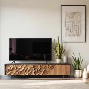 Farmhouse TV Cabinet For Cozy Living Room Design