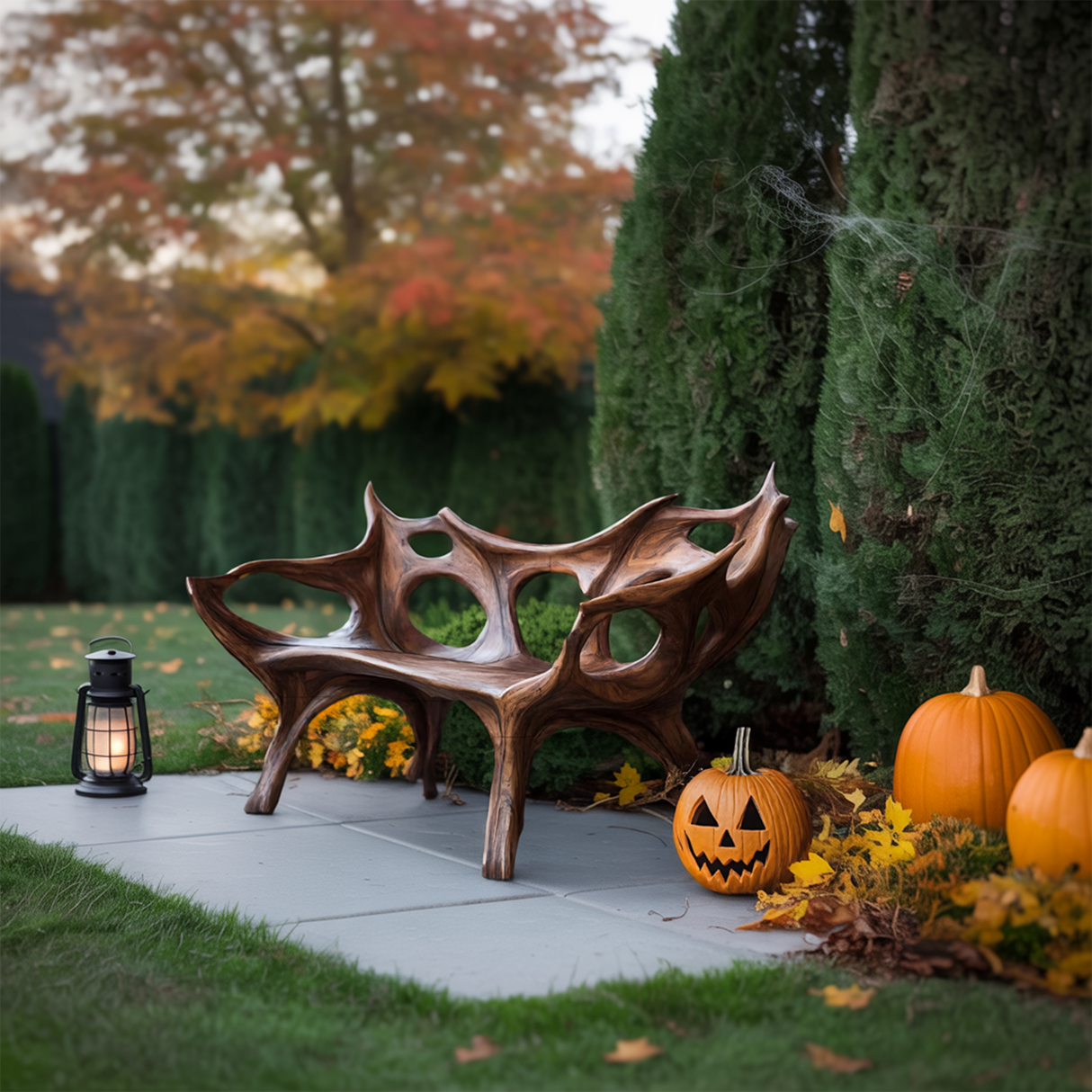 Mid Century Halloween Patio Chair For Unique Halloween Home Decor