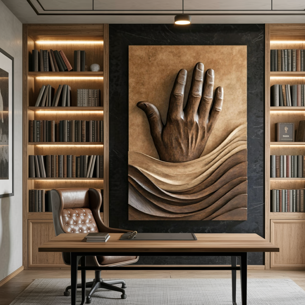Rustic 3D Wood Wall Art For Living Room Feature Wall