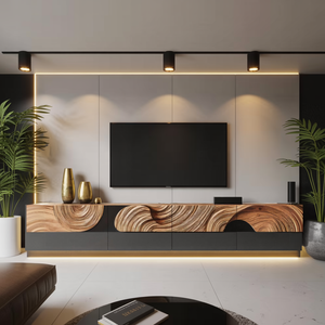 Farmhouse TV Cabinet For Living Room Furniture