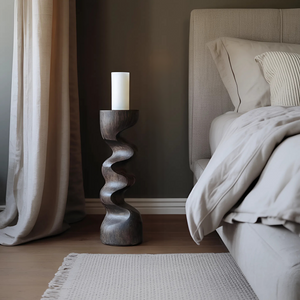Rustic Candle Stick For Bedroom Cozy Ambience Styling