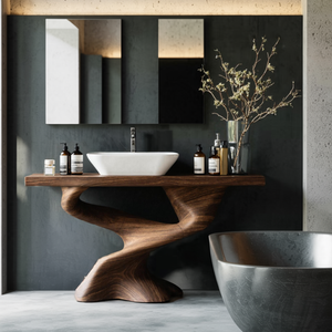 Handcrafted Solid Vanity For Unique Bathroom Design