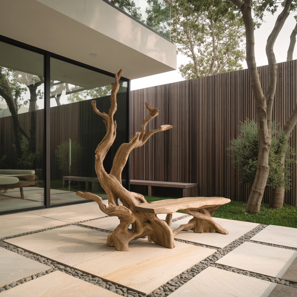 Mid Century Wooden Bench For Versatile Indoor Bench Solutions