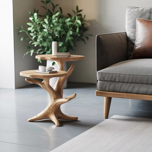 Mid Century Wooden End Table For Furniture Decor Elegant Living Room