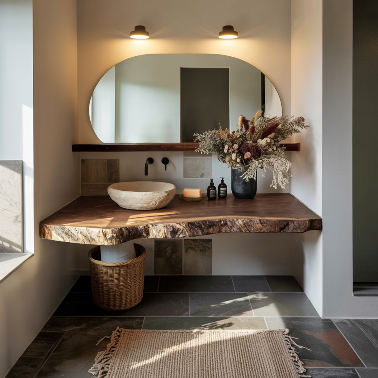 Farmhouse Wooden Vanity For Bathroom Decor