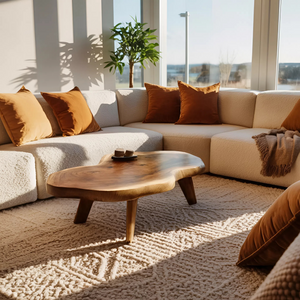 Farmhouse Solid Wood Coffee Table For Living Room Furniture