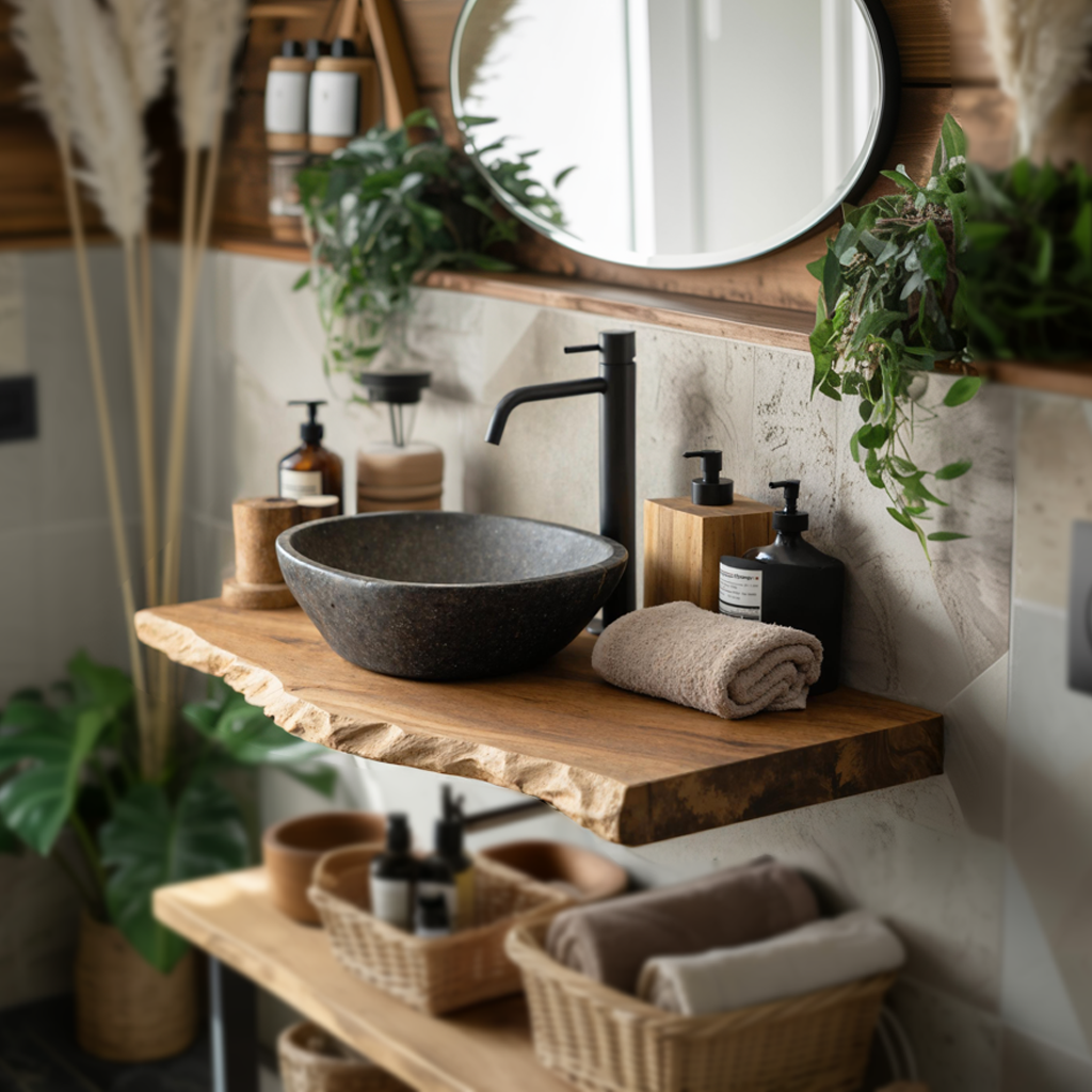 Mid Century Bathroom Vanity Decorating Ideas