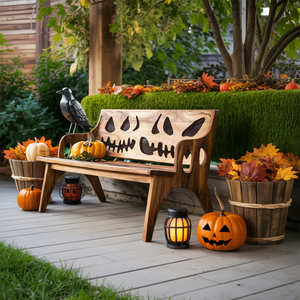 Rustic Wooden Bench For Living Room Vintage Furniture Decor