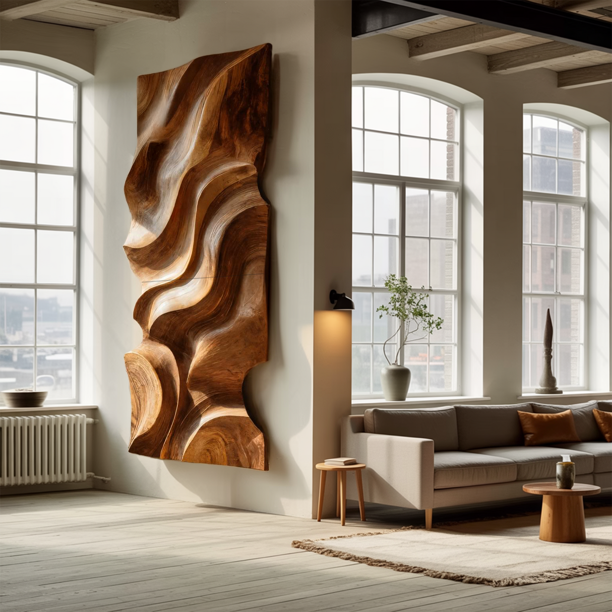 Modern Organic Wall Decor Art Piece For Living Room